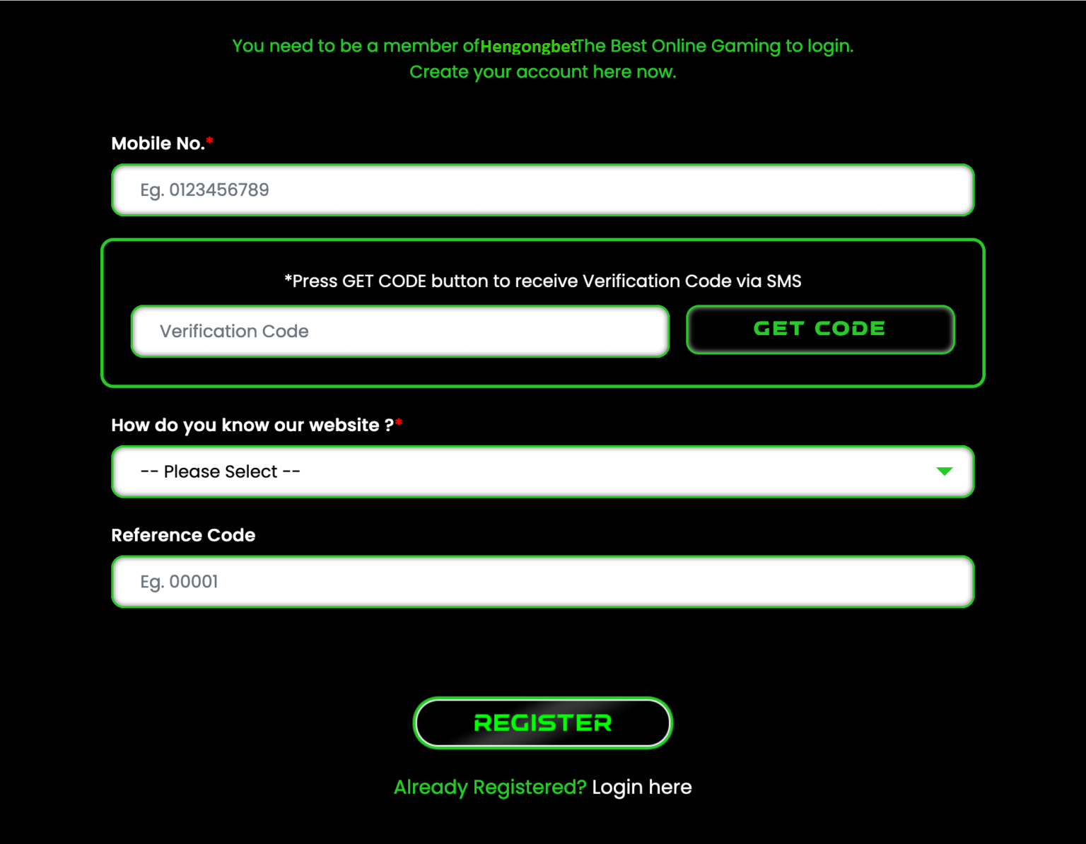Vworld-88 Member Registration
